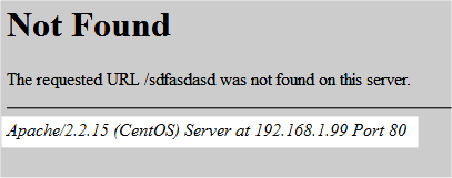 apacheの404エラー画面イメージ apacheの404エラー画面イメージ