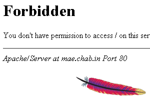 apache access denied apache access denied