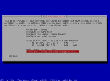 Debian インストール パーティション Debian インストール パーティション