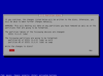 Debian インストール パーティション Debian インストール パーティション