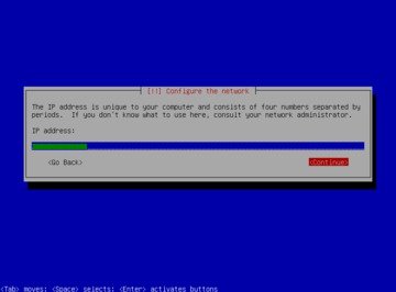 Debian インストール IPアドレス設定 Debian インストール IPアドレス設定