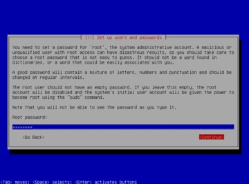 Debian インストール ルートパスワード Debian インストール ルートパスワード