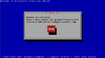 Scientific Linux インストール エラー Scientific Linux インストール エラー