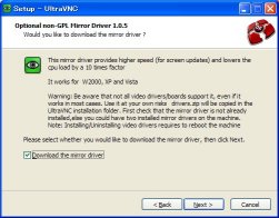 UltraVNCインストール8 UltraVNCインストール8